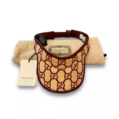 GUCCI RAFIA GG VISOR