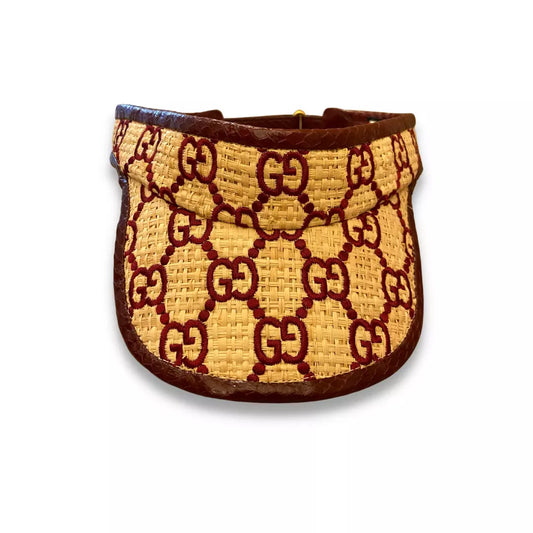 GUCCI RAFIA GG VISOR