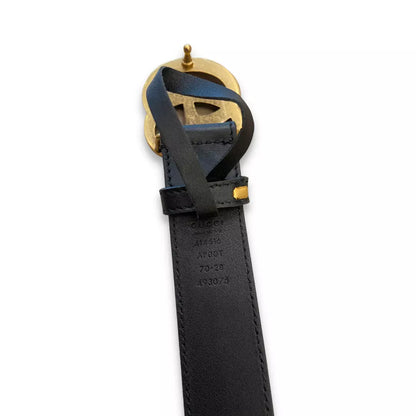 GUCCI  DOUBLE G  BROWN BELT