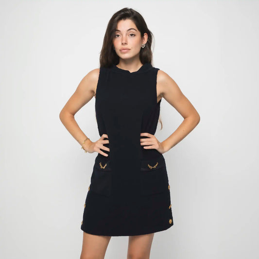 GUCCI BLUE TWEED DRESS