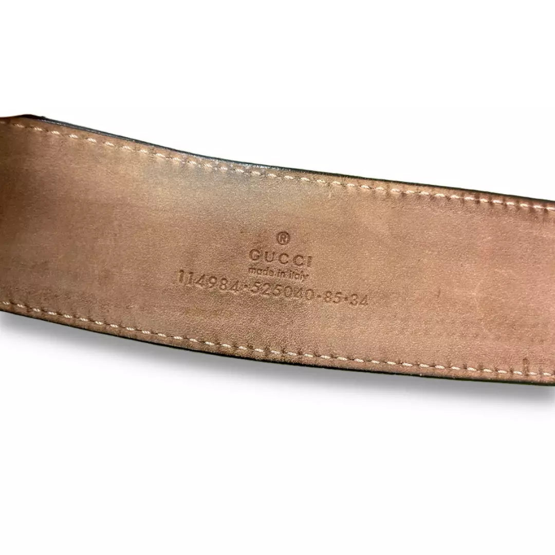 Gucci 525040 GG Logo Buckle Belt