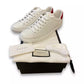 GUCCI WHITE/RED ACE SNEAKERS