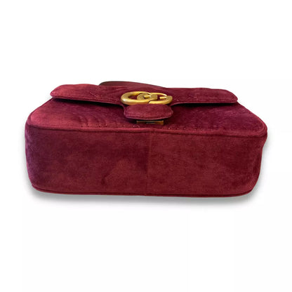 GUCCI PURPLE VELVET MARMONT BAG