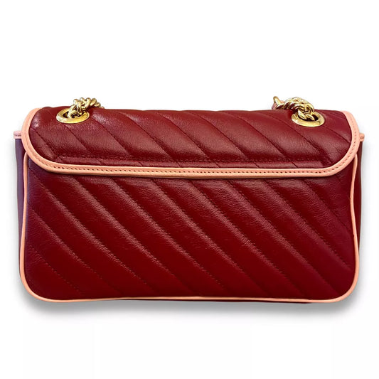 GUCCI RED/PINK MARMONT BAG