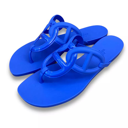 HERMÈS BLEU EGÈRIE SANDALS