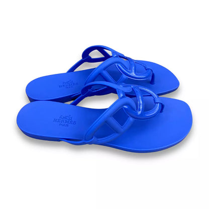 Sandalias Hermès Bleu Egèrie