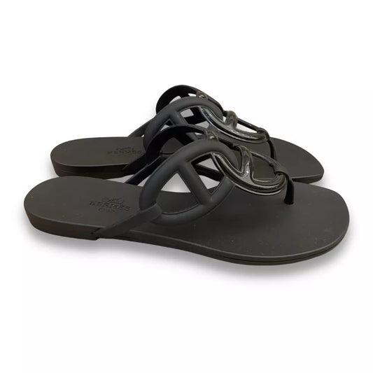 Sandalias Hermes Noir Egèrie