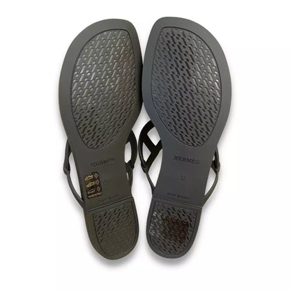 Sandalias Hermes Noir Egèrie