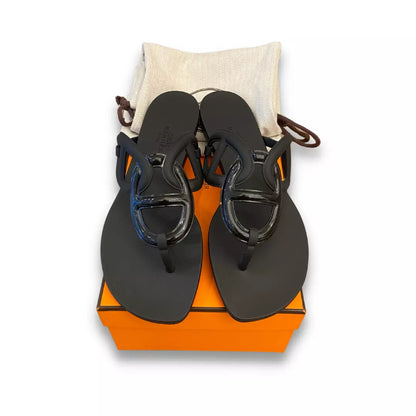 Sandalias Hermes Noir Egèrie