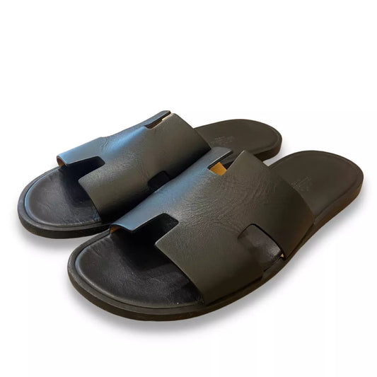 HERMÈS NOIR IZMIR SANDALS