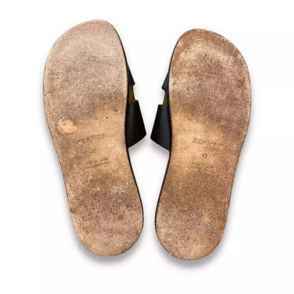 Sandalias Hermes Noir Izmir