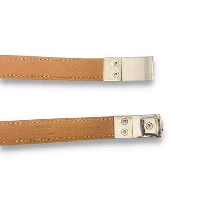 HERMÈS RIVALE 18 GOLD EPSOM LEATHER BELT