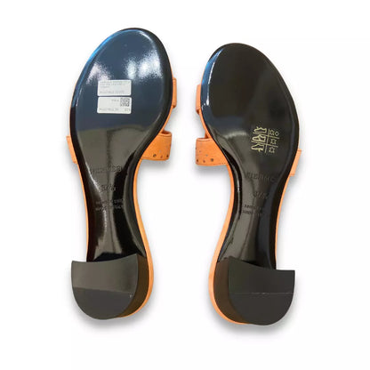 SANDALIAS OASIS HERMÈS NARANJA STRASS