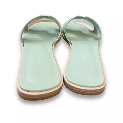 Sandalias Hermès Vert Jade Orange