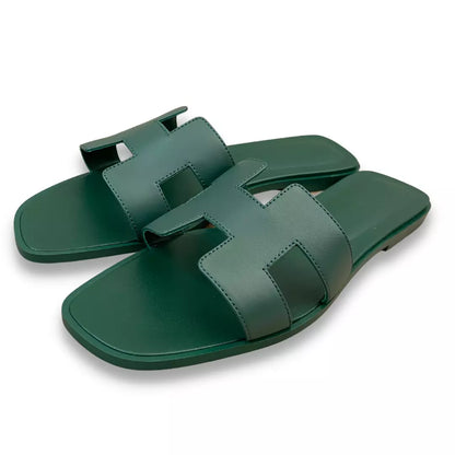 Sandalias Hermes Vert Orange 