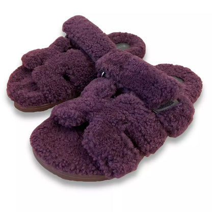 SANDALIAS CHIPRE DE LANA VIOLETA HERMÈS 