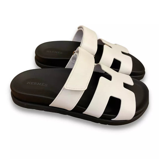 Sandalias CHIPRE de piel blanca de Hermès
