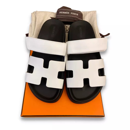Sandalias CHIPRE de piel blanca de Hermès