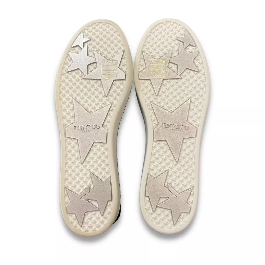 JIMMY CHOO BLACK GLITTER TRAINERS EYE LUXURY CONCIERGE