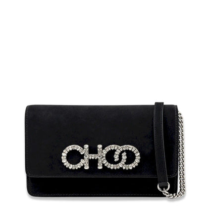 JIMMY CHOO BLACK KALINA CROSSBODY BAG