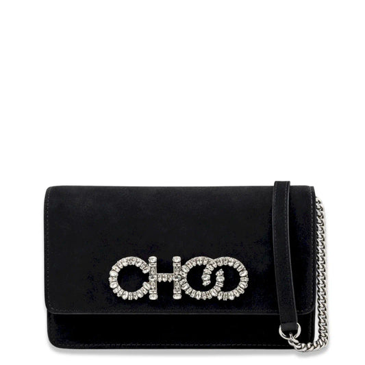 JIMMY CHOO BLACK KALINA CROSSBODY BAG