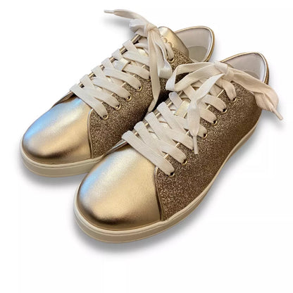 ZAPATILLAS DEPORTIVAS CON BRILLO CHAMPÁN DE JIMMY CHOO