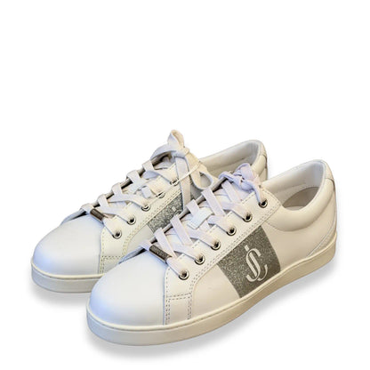 JIMMY CHOO WHITE AND BLACK SNEAKERS
