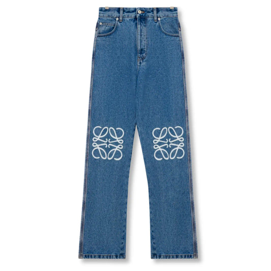 LOEWE BLUE ANAGRAM DENIM PANTS