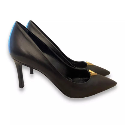 LOUIS VUITTON HEARTBREAKER STILLETTOS DE CUERO NEGRO