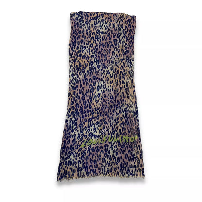 LOUIS VUITTON LEOPARD CASHMERE SCARF