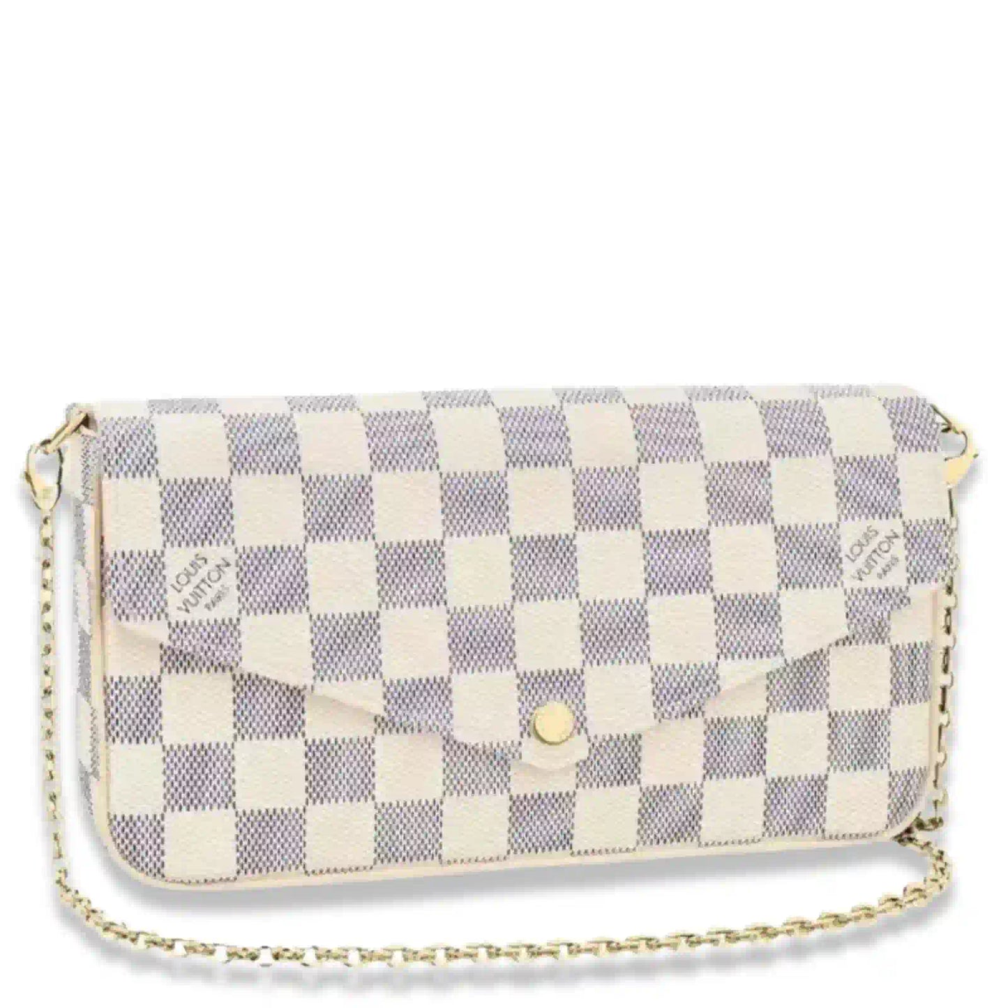 LOUIS VUITTON POCHETTE FÉLICIE DAMIER AZUR BAG