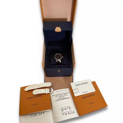 LOUIS VUITTON TAMBOUR MONOGRAM WATCH