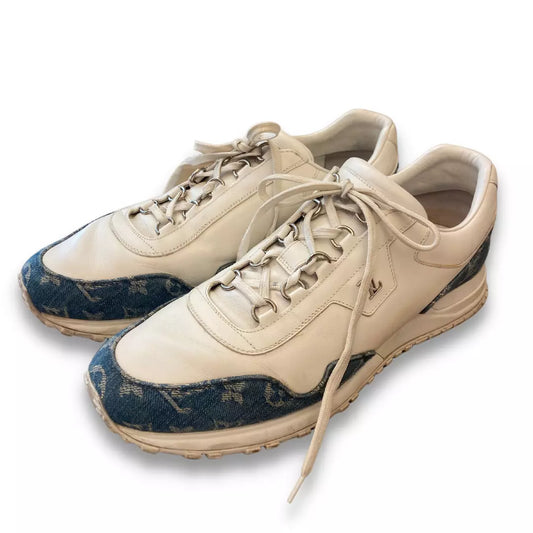 LOUIS VUITTON WHITE/DENIM SNEAKERS
