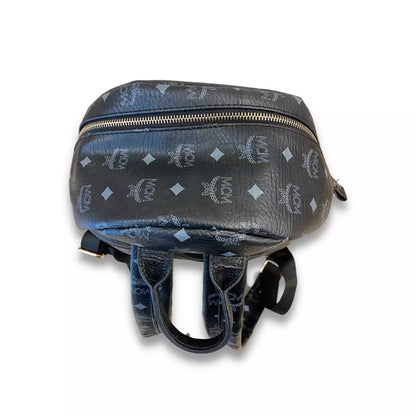 MCM BLACK LEATHER BACKPACK