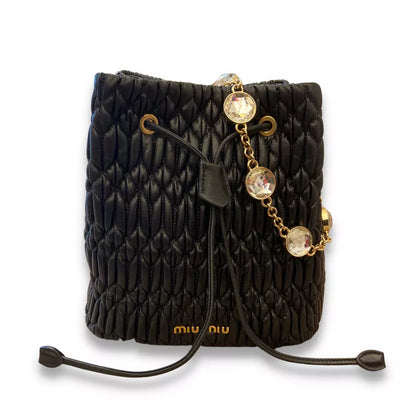 BOLSO CUBO CLOQUÉ CRYSTAL DE MIU MIU