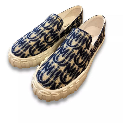 ZAPATILLAS MIU MIU CON ESTAMPADO DE MONOGRAMA AZUL