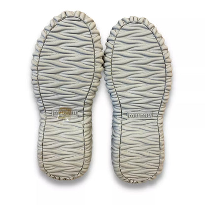 ZAPATILLAS DE CRISTALES GRISES MIU MIU