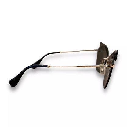 MIU MIU METAL CAT EYE SUNGLASSES