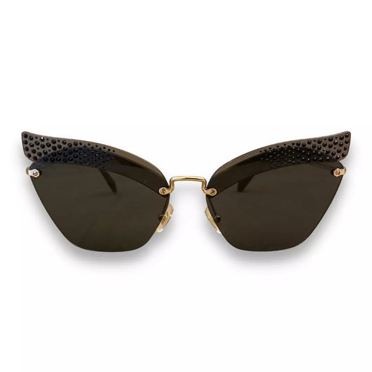 MIU MIU METAL CAT EYE SUNGLASSES