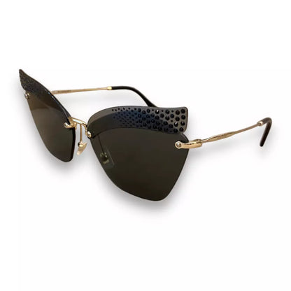 MIU MIU METAL CAT EYE SUNGLASSES