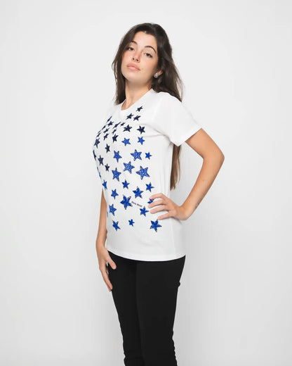 MIU MIU WHITE STARS TSHIRT