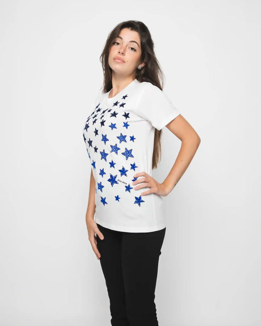 MIU MIU WHITE STARS TSHIRT