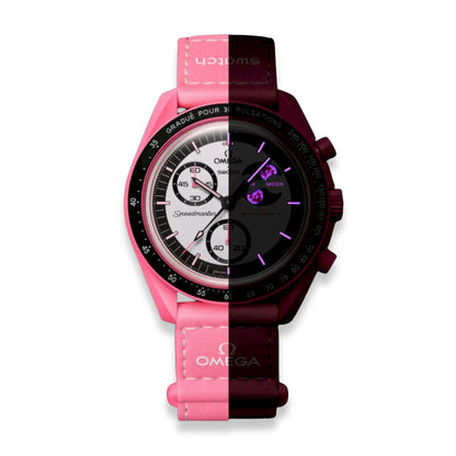 OMEGA X SWATCH MISSION TO THE PINK MOONPHASE WATCH