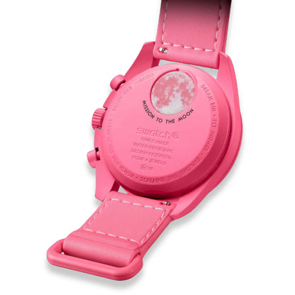 OMEGA X SWATCH MISSION TO THE PINK MOONPHASE WATCH