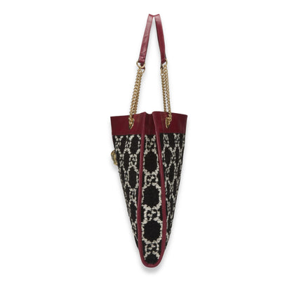 GUCCI MULTICOLOR TWEED RAJAH TOTE LARGE BAG