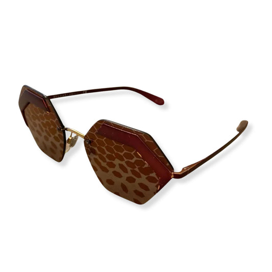 GAFAS DE SOL BVLGARI DE METAL BURDEOS