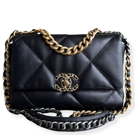 BOLSO NEGRO CHANEL 19