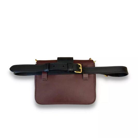 Prada BROWN LEATHER CAHIER BAG