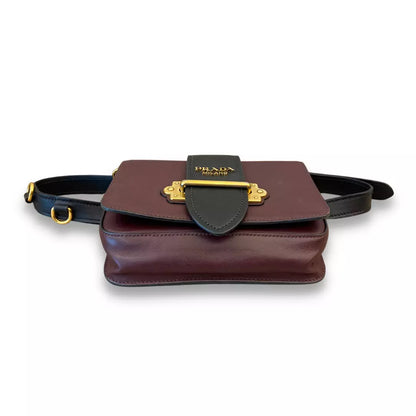 Prada BROWN LEATHER CAHIER BAG
