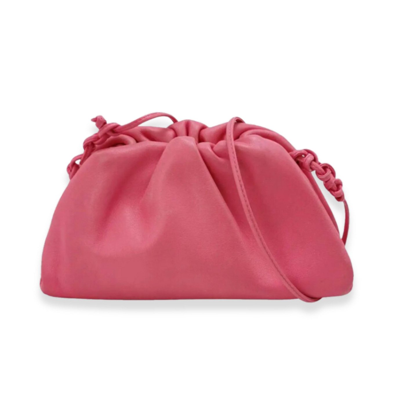 BOTTEGA VENETA PINK MINI POUCH CROSSBODY BAG